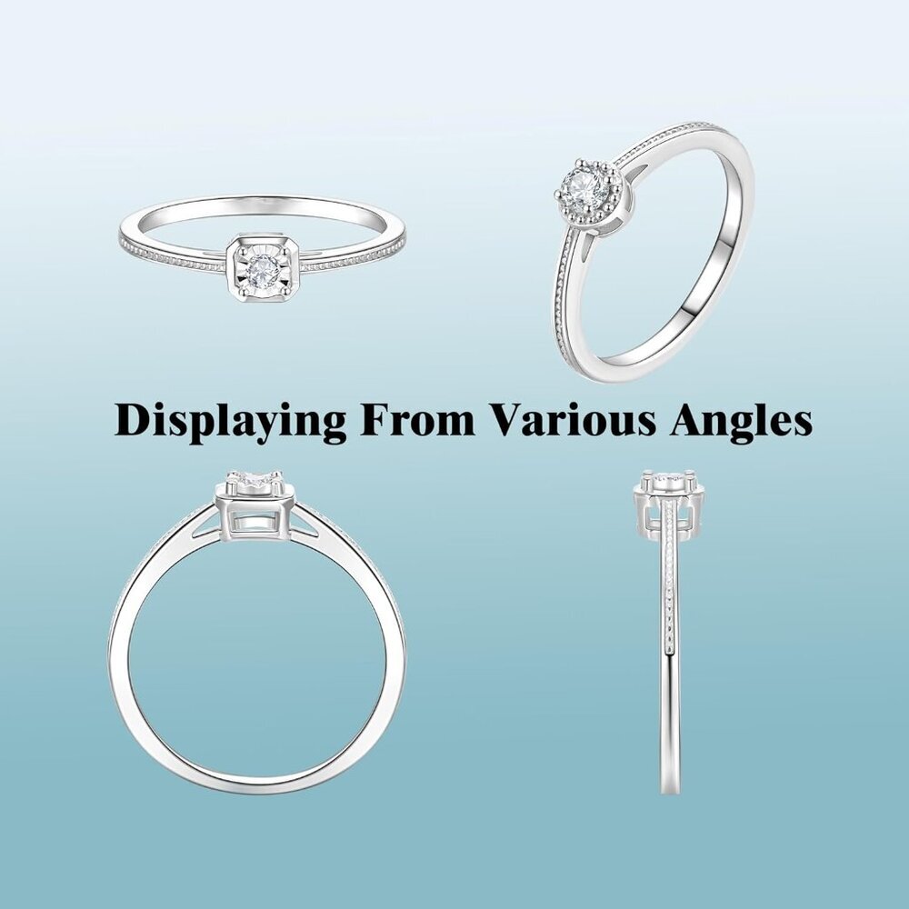 Versatile Stackable Lab Created Diamond Ring For … - image 3